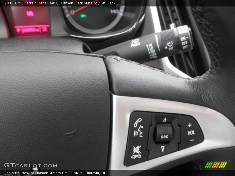 Carbon Black Metallic / Jet Black 2013 GMC Terrain Denali AWD