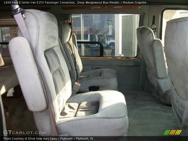 Deep Wedgewood Blue Metallic / Medium Graphite 1999 Ford E Series Van E150 Passenger Conversion