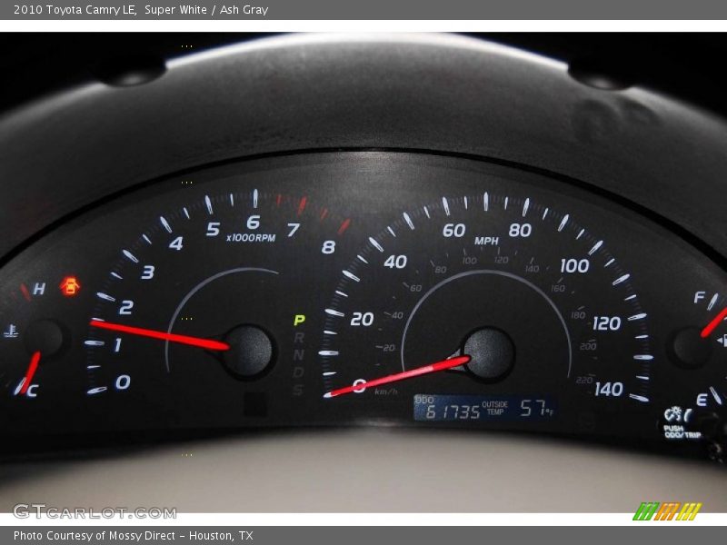 Super White / Ash Gray 2010 Toyota Camry LE