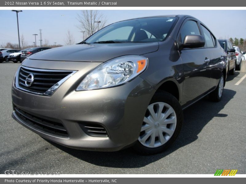 Titanium Metallic / Charcoal 2012 Nissan Versa 1.6 SV Sedan