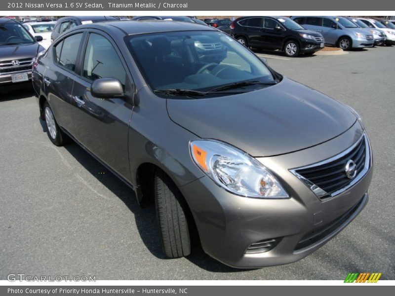 Titanium Metallic / Charcoal 2012 Nissan Versa 1.6 SV Sedan