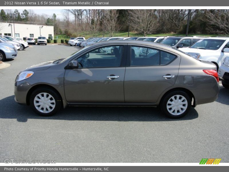 Titanium Metallic / Charcoal 2012 Nissan Versa 1.6 SV Sedan