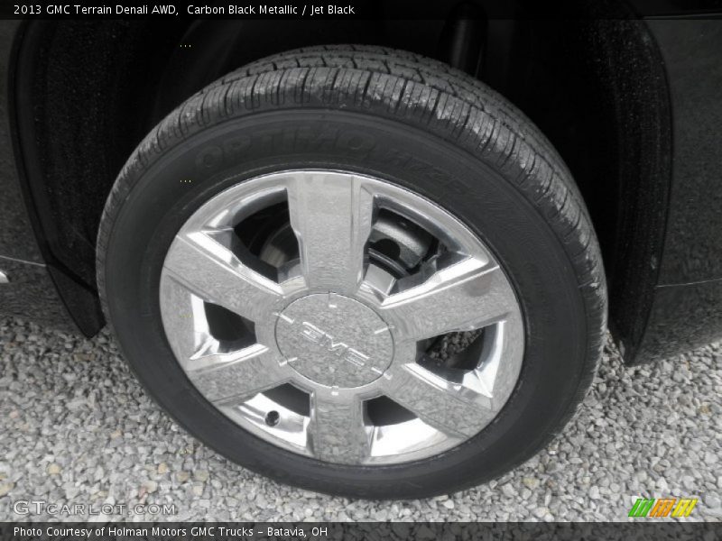Carbon Black Metallic / Jet Black 2013 GMC Terrain Denali AWD