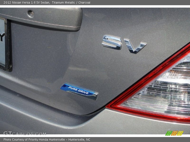 Titanium Metallic / Charcoal 2012 Nissan Versa 1.6 SV Sedan