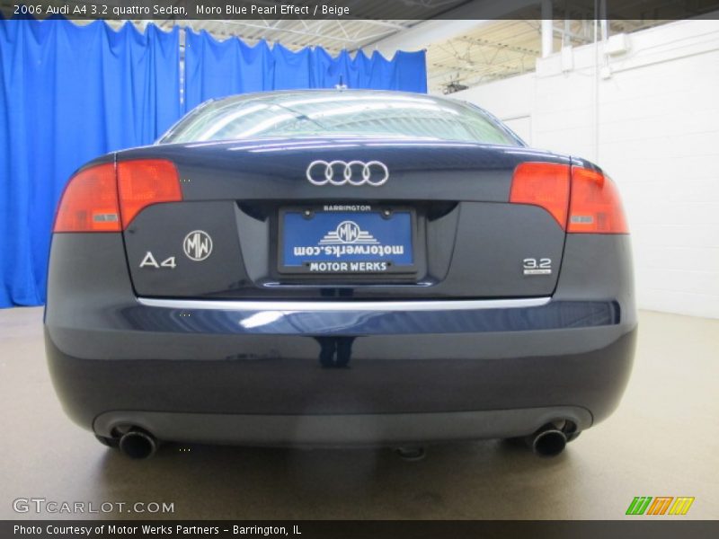 Moro Blue Pearl Effect / Beige 2006 Audi A4 3.2 quattro Sedan