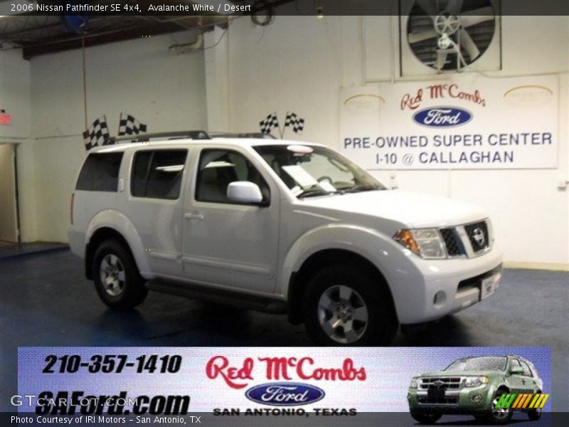 Avalanche White / Desert 2006 Nissan Pathfinder SE 4x4