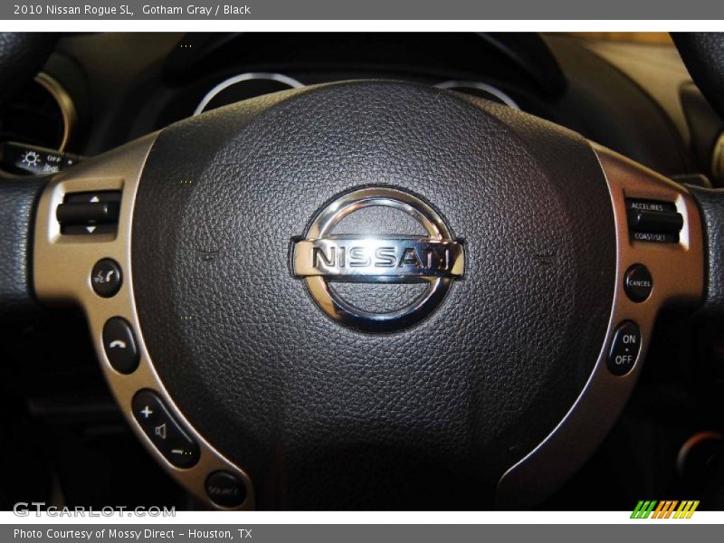 Gotham Gray / Black 2010 Nissan Rogue SL