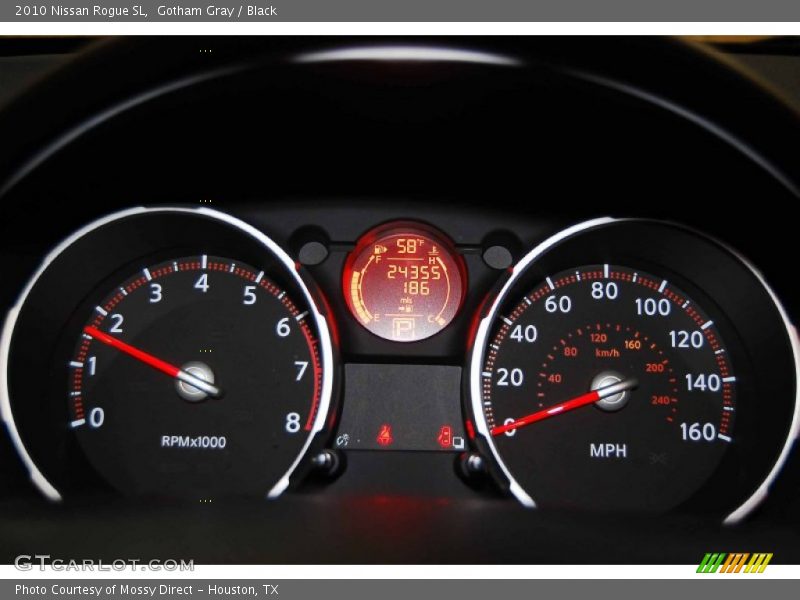 Gotham Gray / Black 2010 Nissan Rogue SL