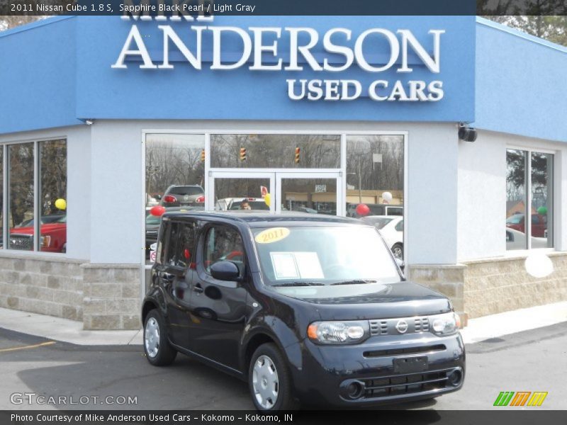 Sapphire Black Pearl / Light Gray 2011 Nissan Cube 1.8 S