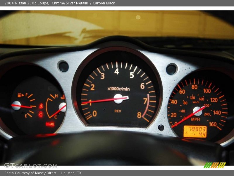 Chrome Silver Metallic / Carbon Black 2004 Nissan 350Z Coupe