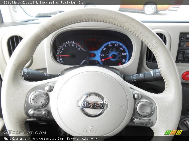 Sapphire Black Pearl / Light Gray 2011 Nissan Cube 1.8 S