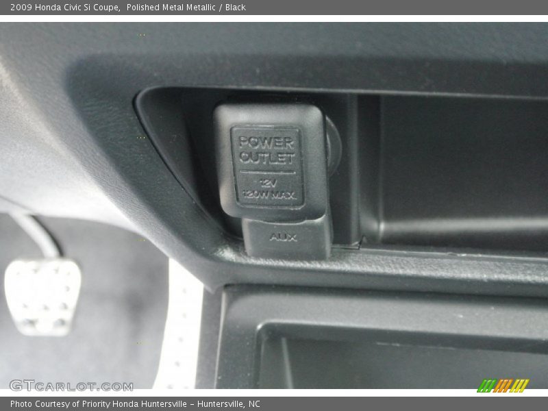 Polished Metal Metallic / Black 2009 Honda Civic Si Coupe