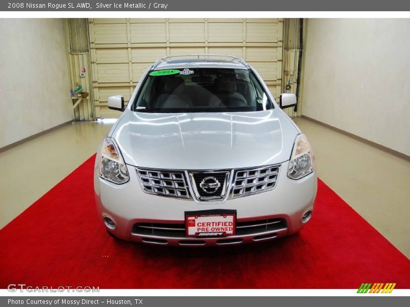 Silver Ice Metallic / Gray 2008 Nissan Rogue SL AWD