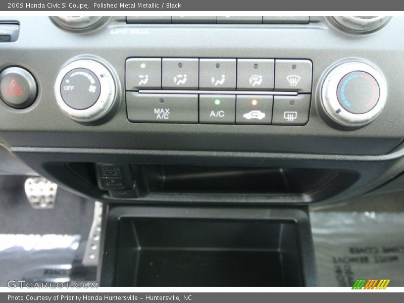 Polished Metal Metallic / Black 2009 Honda Civic Si Coupe