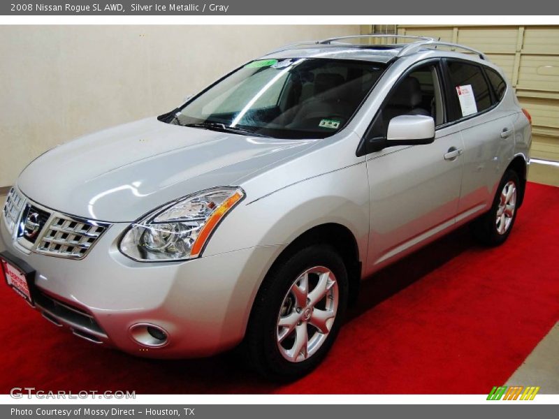 Silver Ice Metallic / Gray 2008 Nissan Rogue SL AWD