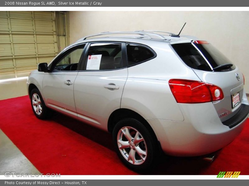 Silver Ice Metallic / Gray 2008 Nissan Rogue SL AWD