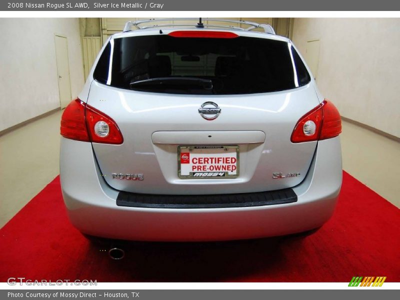 Silver Ice Metallic / Gray 2008 Nissan Rogue SL AWD