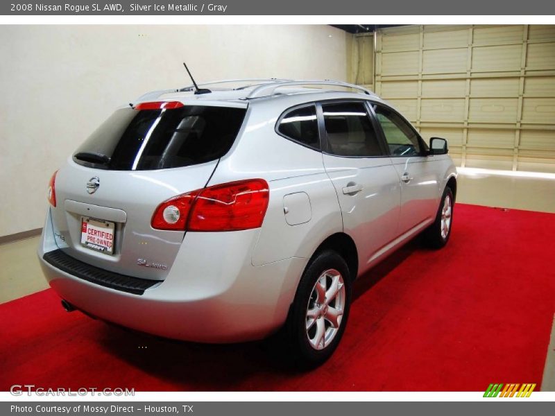 Silver Ice Metallic / Gray 2008 Nissan Rogue SL AWD