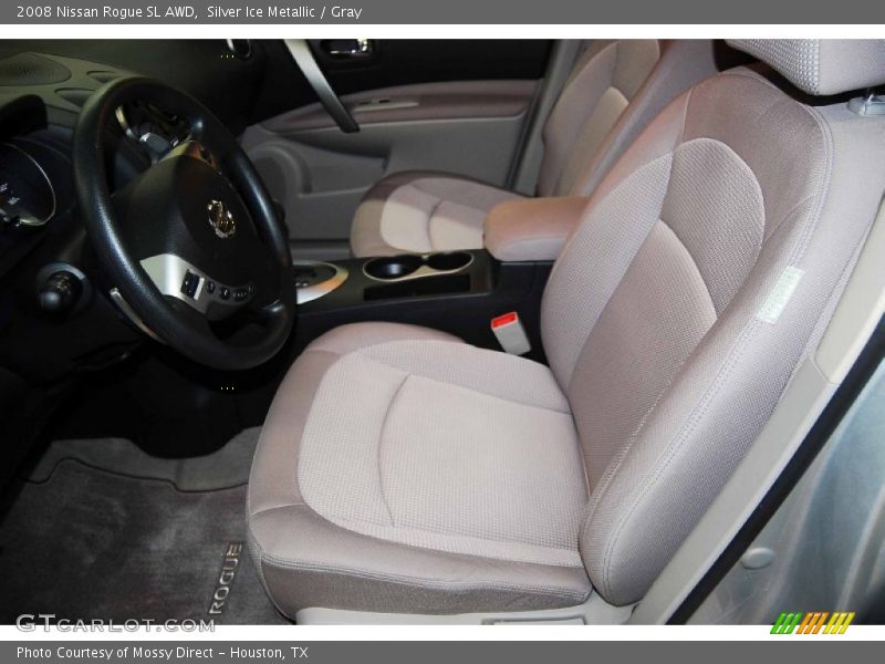  2008 Rogue SL AWD Gray Interior