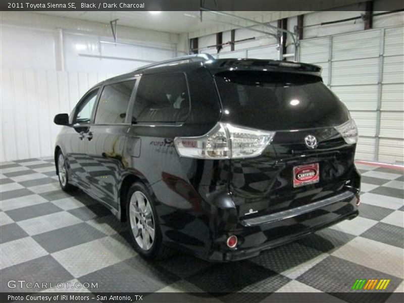 Black / Dark Charcoal 2011 Toyota Sienna SE