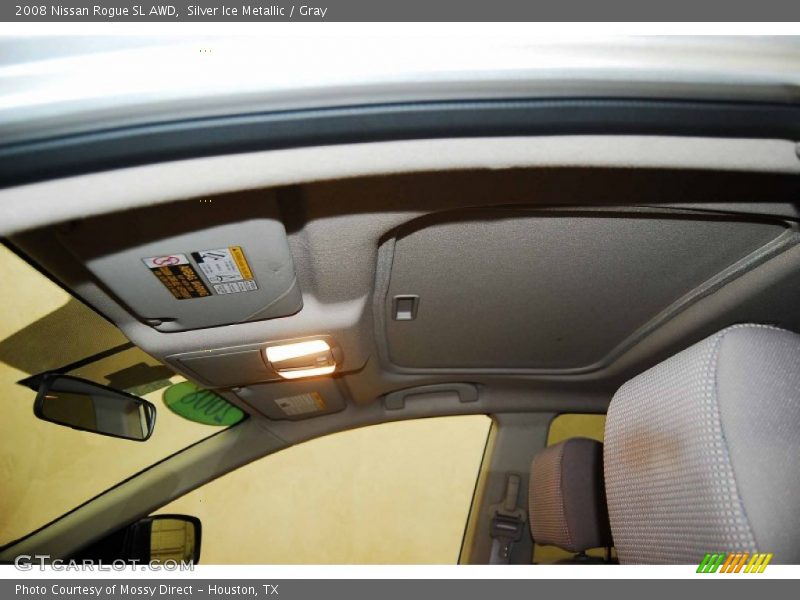 Silver Ice Metallic / Gray 2008 Nissan Rogue SL AWD