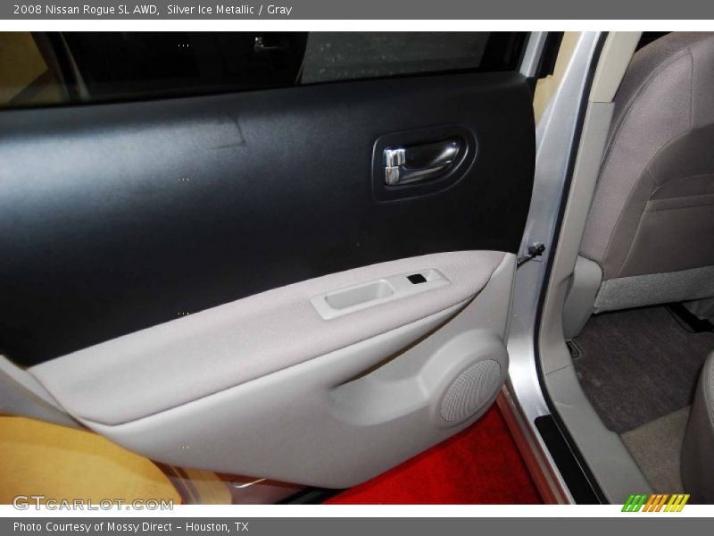 Silver Ice Metallic / Gray 2008 Nissan Rogue SL AWD
