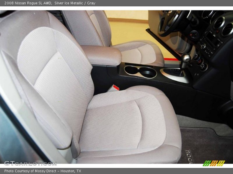 Silver Ice Metallic / Gray 2008 Nissan Rogue SL AWD