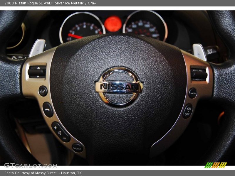 Silver Ice Metallic / Gray 2008 Nissan Rogue SL AWD