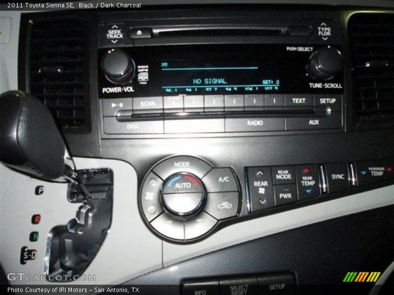 Black / Dark Charcoal 2011 Toyota Sienna SE