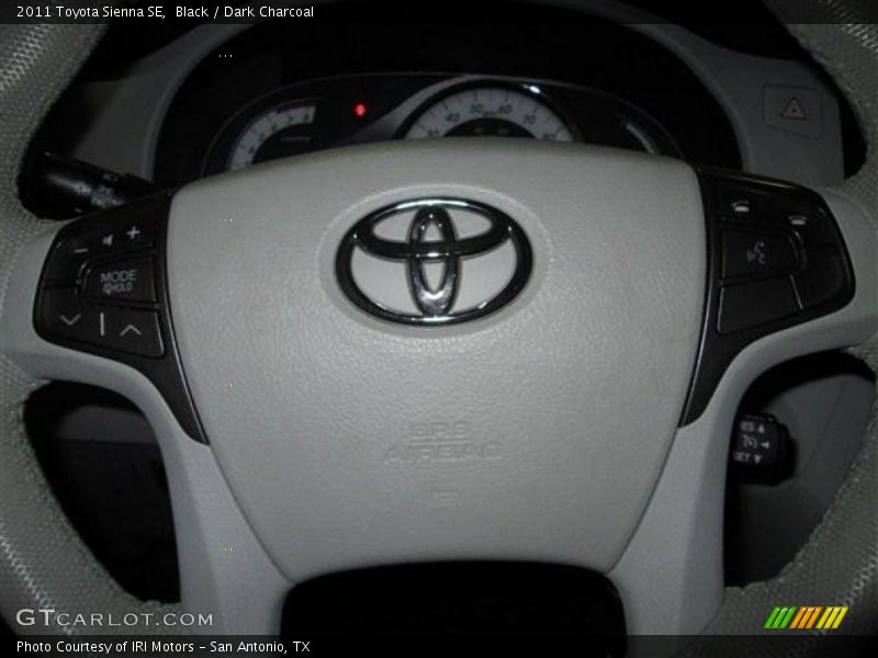 Black / Dark Charcoal 2011 Toyota Sienna SE