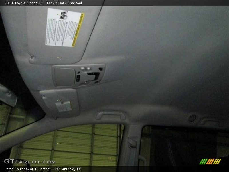 Black / Dark Charcoal 2011 Toyota Sienna SE
