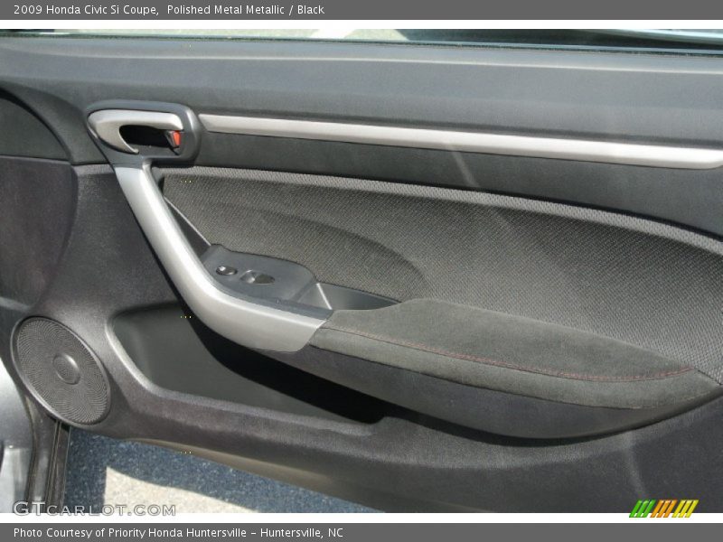 Polished Metal Metallic / Black 2009 Honda Civic Si Coupe