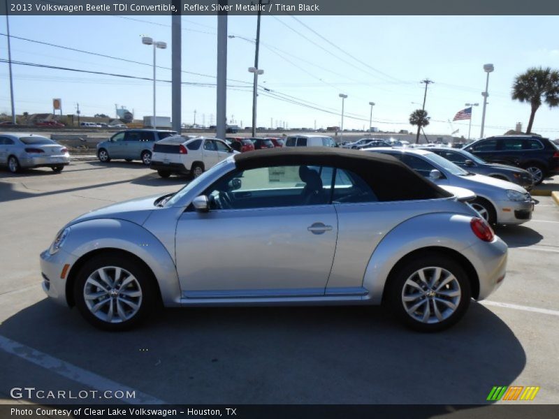 Reflex Silver Metallic / Titan Black 2013 Volkswagen Beetle TDI Convertible