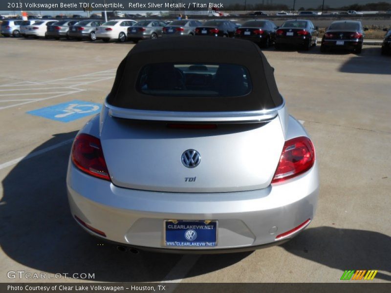 Reflex Silver Metallic / Titan Black 2013 Volkswagen Beetle TDI Convertible