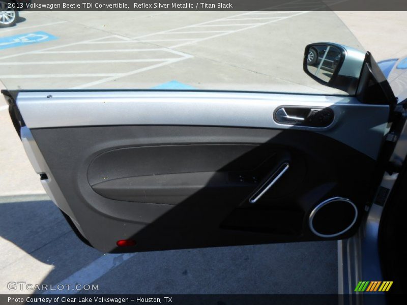 Reflex Silver Metallic / Titan Black 2013 Volkswagen Beetle TDI Convertible