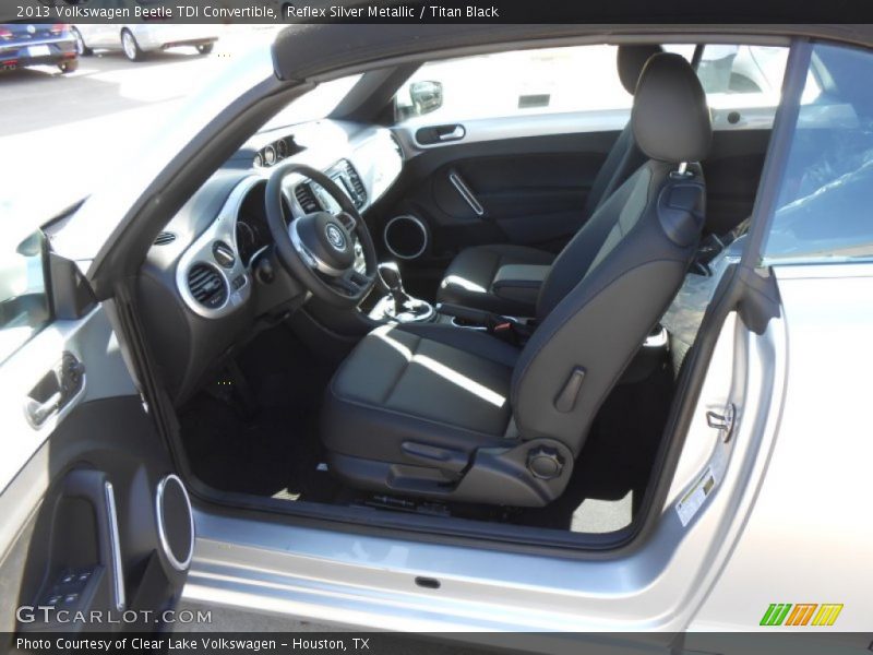 Reflex Silver Metallic / Titan Black 2013 Volkswagen Beetle TDI Convertible