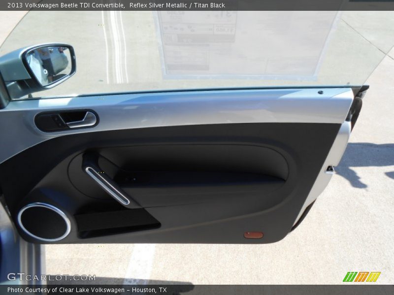 Reflex Silver Metallic / Titan Black 2013 Volkswagen Beetle TDI Convertible