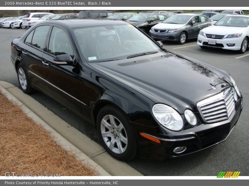 Black / Black 2009 Mercedes-Benz E 320 BlueTEC Sedan