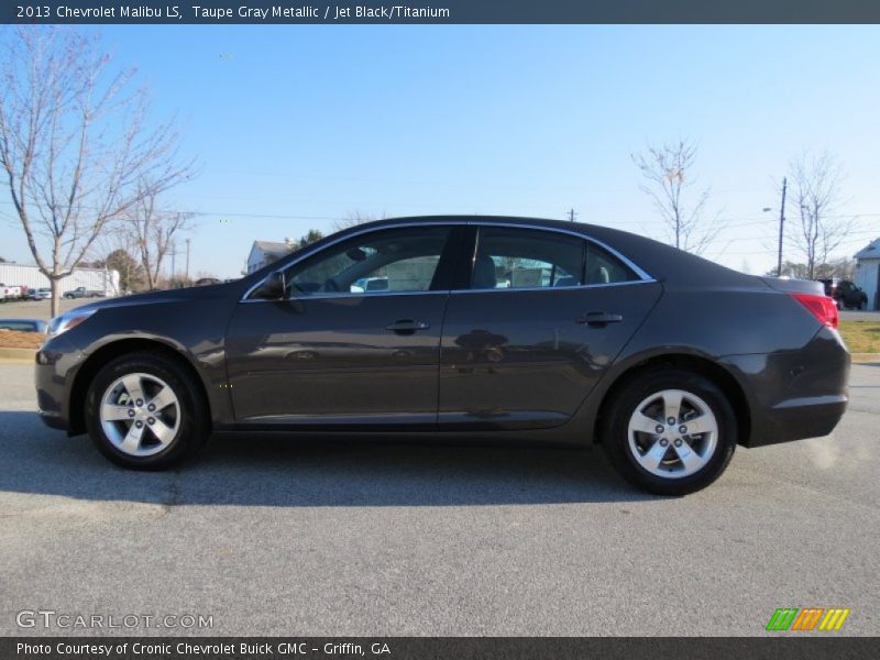 Taupe Gray Metallic / Jet Black/Titanium 2013 Chevrolet Malibu LS