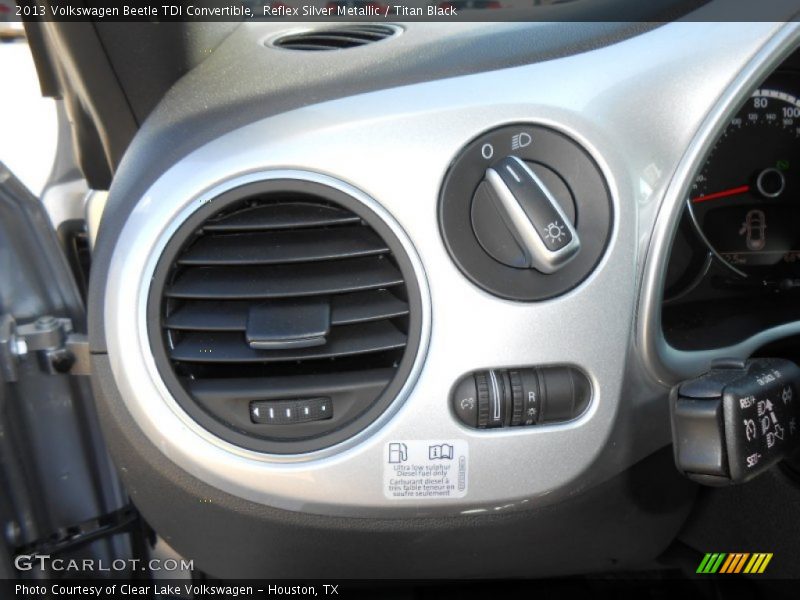 Controls of 2013 Beetle TDI Convertible