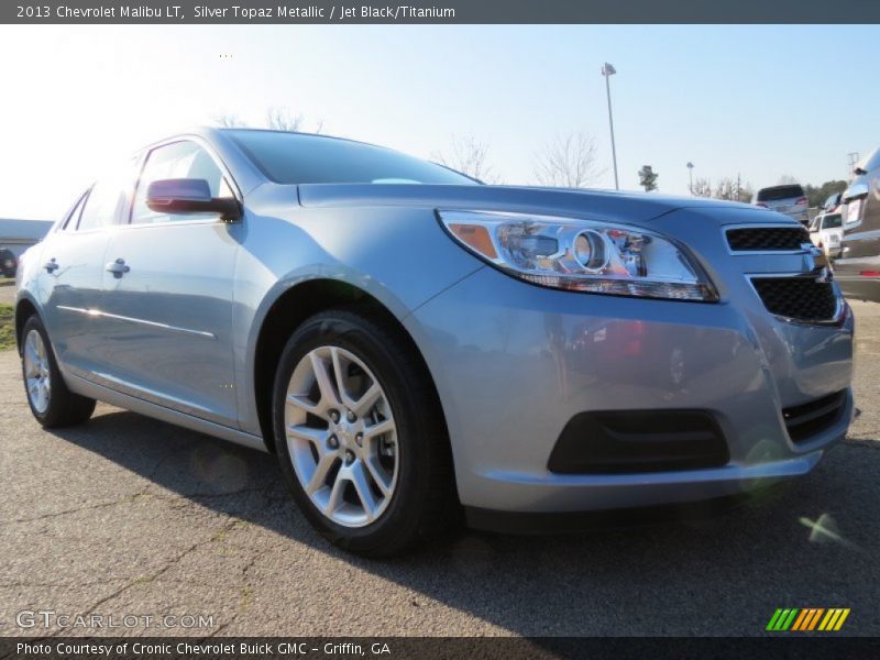 Silver Topaz Metallic / Jet Black/Titanium 2013 Chevrolet Malibu LT