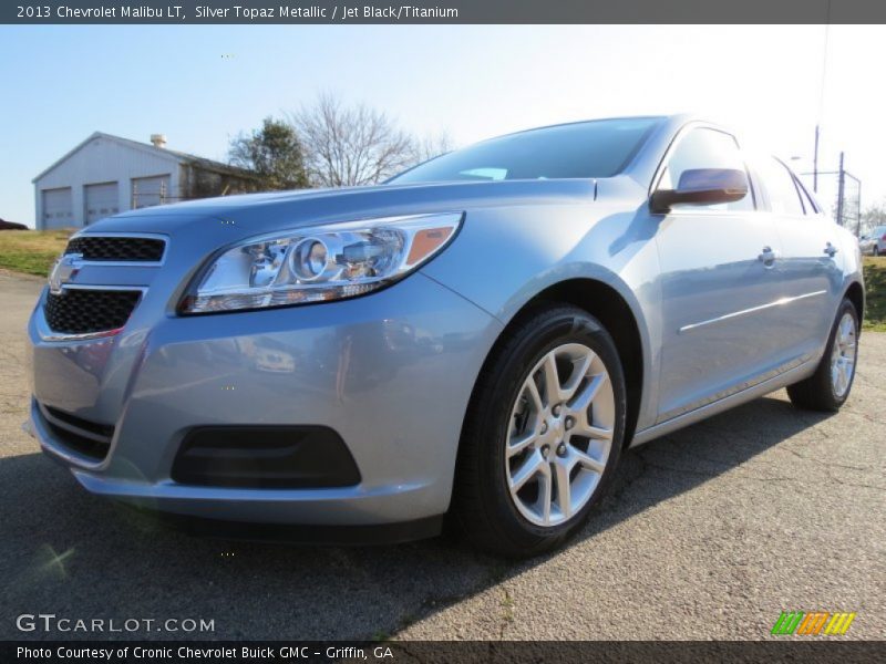 Silver Topaz Metallic / Jet Black/Titanium 2013 Chevrolet Malibu LT