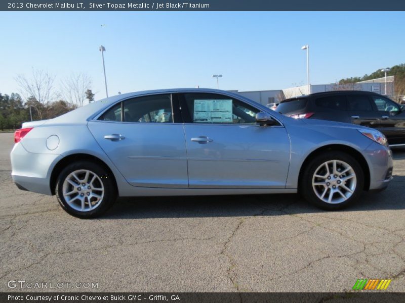Silver Topaz Metallic / Jet Black/Titanium 2013 Chevrolet Malibu LT