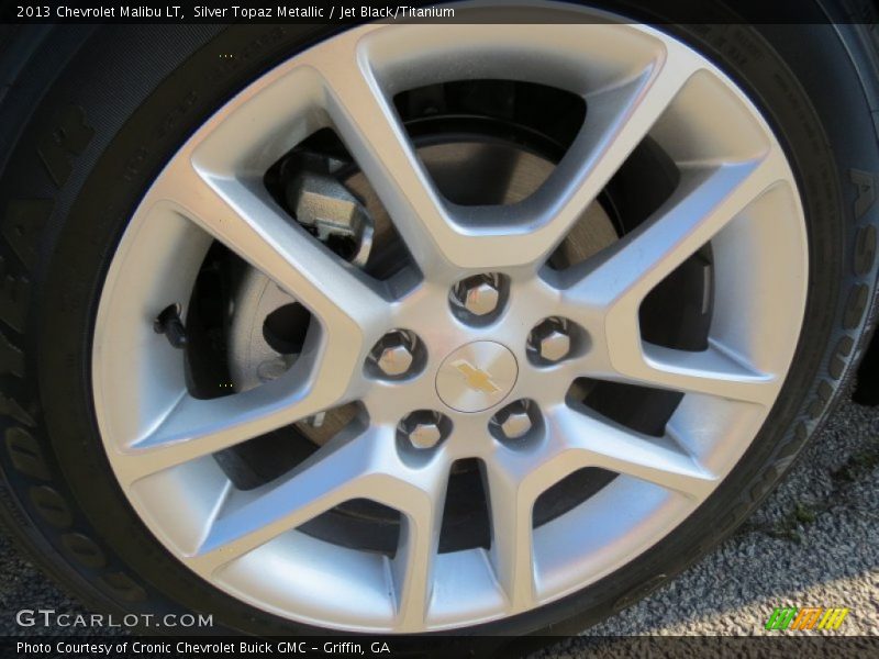 Silver Topaz Metallic / Jet Black/Titanium 2013 Chevrolet Malibu LT
