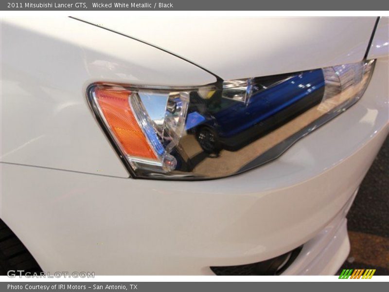Wicked White Metallic / Black 2011 Mitsubishi Lancer GTS