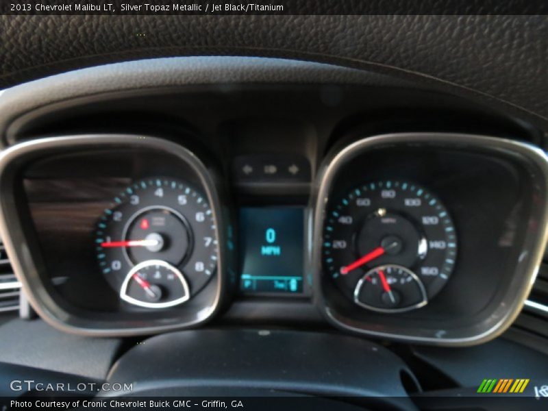 Silver Topaz Metallic / Jet Black/Titanium 2013 Chevrolet Malibu LT
