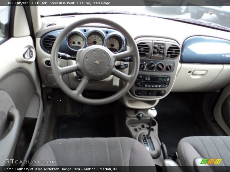 Steel Blue Pearl / Taupe/Pearl Beige 2003 Chrysler PT Cruiser