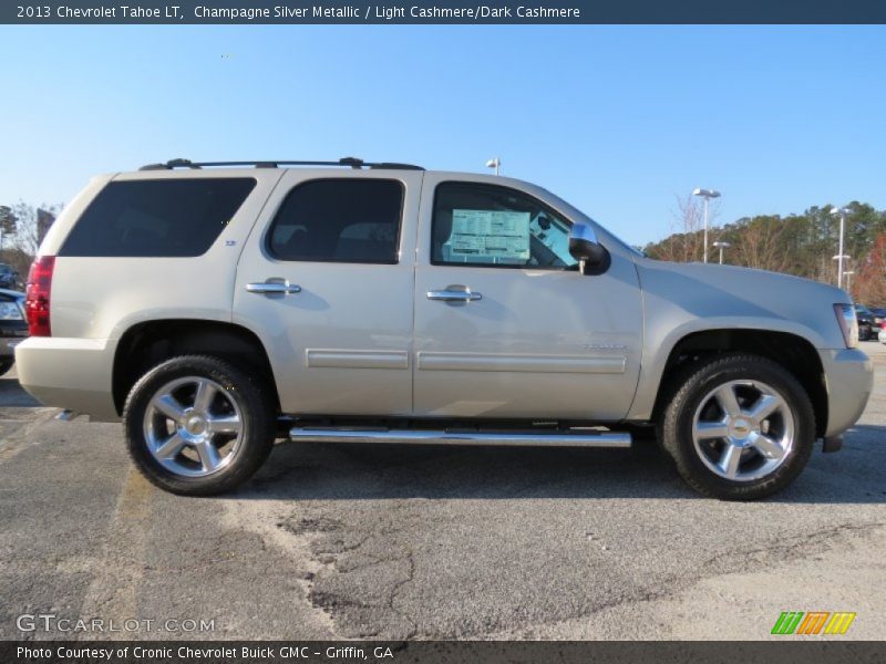 Champagne Silver Metallic / Light Cashmere/Dark Cashmere 2013 Chevrolet Tahoe LT