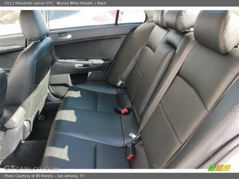 Rear Seat of 2011 Lancer GTS