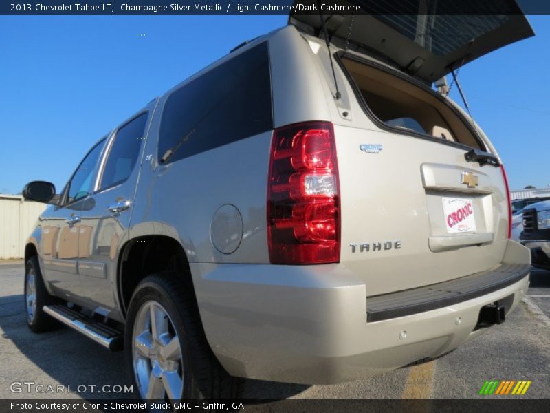 Champagne Silver Metallic / Light Cashmere/Dark Cashmere 2013 Chevrolet Tahoe LT